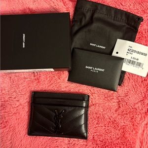 Black Saint Laurent Card Holder